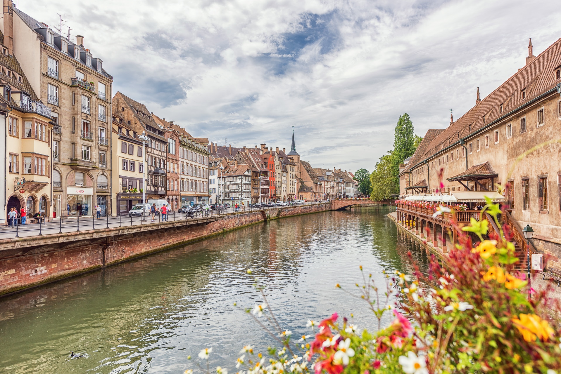 Die Stadt Strasbourg im Elsass in Frankreich